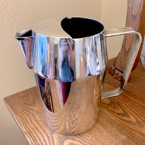 🐐 Vintage Fairmont Hotel Silver Soldered Water Pitcher Oneida Sambonet 1968